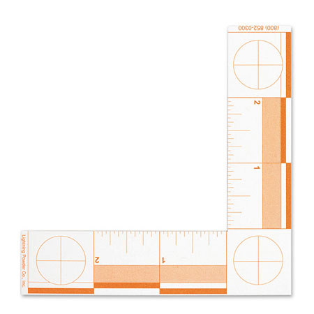 Safariland Fluorescent L-Shaped Scale, Pack of 5