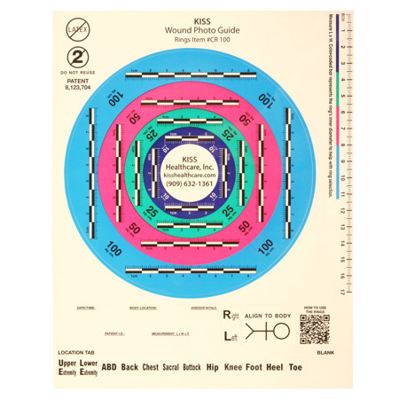 Safariland Circular Wound Scale Markers, Pack of 100 Sheets