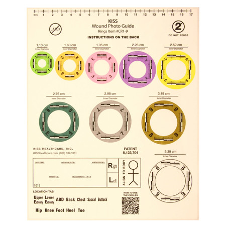 Safariland Circular Wound Scale Markers, Pack of 100 Sheets, Assorted