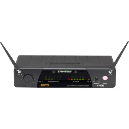 Samson CR77 Diversity Receiver with AC500 Power Supply, K2: 490.975 MHz