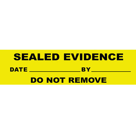 Safariland Evidence Seals, 250 per Pack, Yellow
