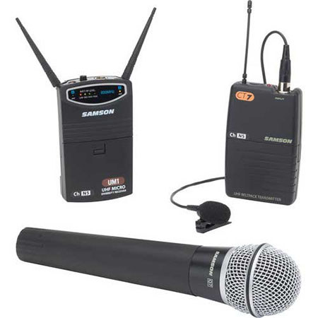 Samson UM1/77 Combo Micro Diversity Wireless System, N5- 645.500 MHz