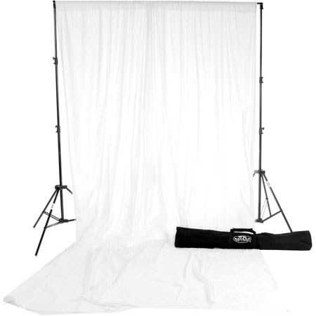 Savage 10x24' Accent Muslin Background Kit, White