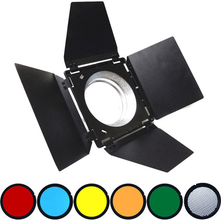 Savage 4-Way Barndoor Set with Gels