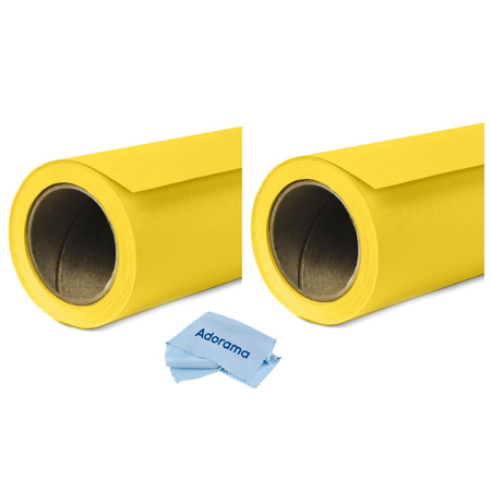Savage Widetone Seamless Background Paper, 86" x 36' Canary 2-Pack