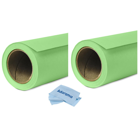 Savage Widetone Seamless Background Paper, 86" x 36' Mint Green 2-Pack