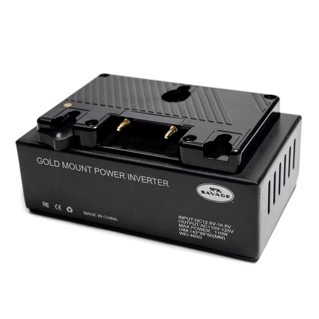 Savage Gold Mount Battery Power to 120V Voltage Inverter