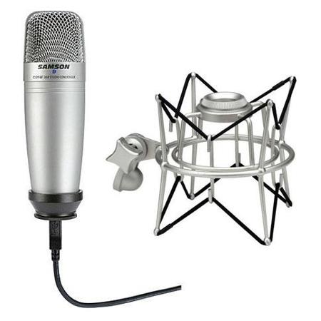 Samson C01UCW USB Condenser Microphone W/Samson SASP01 Shock Mount