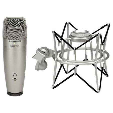 Samson C01U PRO USB Studio Condenser Microphone Bundle with SASP01 Shock Mount