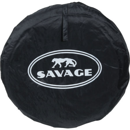 Savage 5x6' Collapsible Disc Reversible Muslin Style Background with 8' Aluminum Stand, Dark/Light Gray