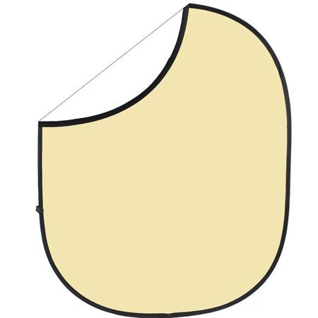 Savage 5x6' Reversible Collapsible Backdrop, Cream/White