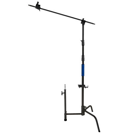 Savage 40" Black Coated Stainless Steel C-Stand with Grip Arm Kit