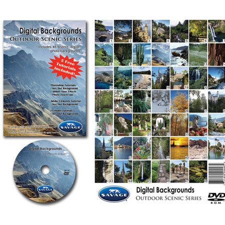 Savage Digital Backgrounds DVD Outdoor Scenic Series