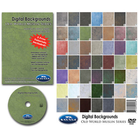 Savage Digital Backgrounds DVD Old World Muslin Series