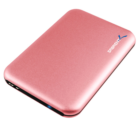 Sabrent EC-RD 2.5" SATA Aluminum Hard Drive Enclosure, Red