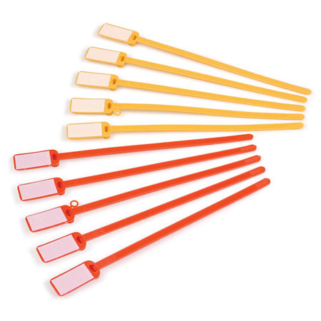 Safariland 18" Extra-Long Red Evidence Tags, 100 Pack