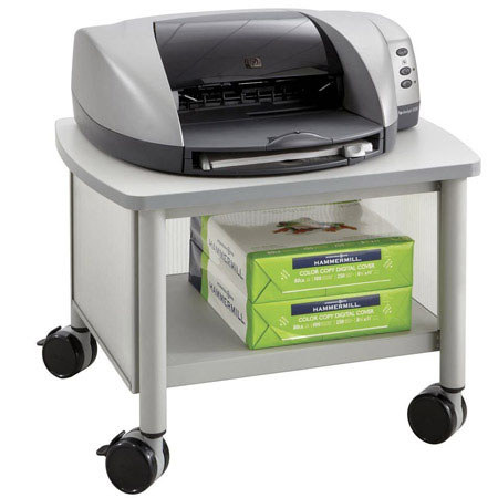 Safco Impromptu Under Table Printer Stand, Gray