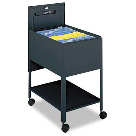 Safco Legal Size Extra Deep Mobile Tub File with Lock, Black
