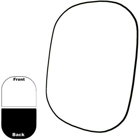Savage 5x6' Collapsible/Reversible Background, Black/White