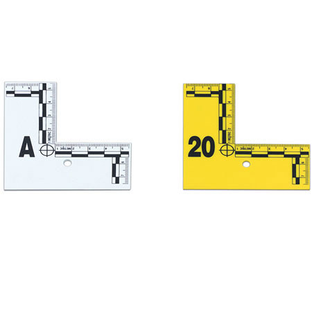 Safariland L-Shaped Flat ID Marker, A-Z, White