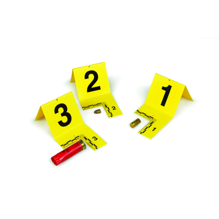 Safariland EVI-PAQ 201-300 Numbered Cut-Out ID Tents, Yellow