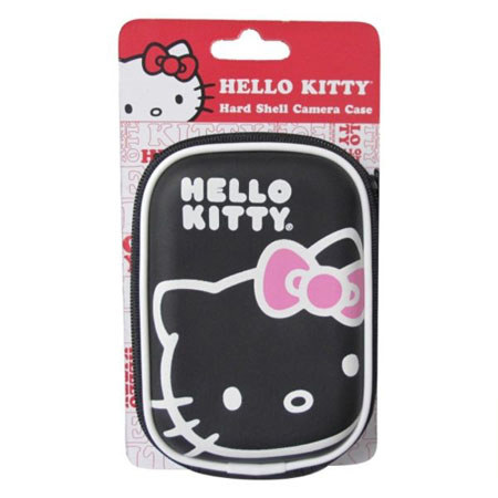 Hello Kitty Hard Shell Camera Case - Black (4.25" x 3.25" x 1.25") #HS-5009-BLK