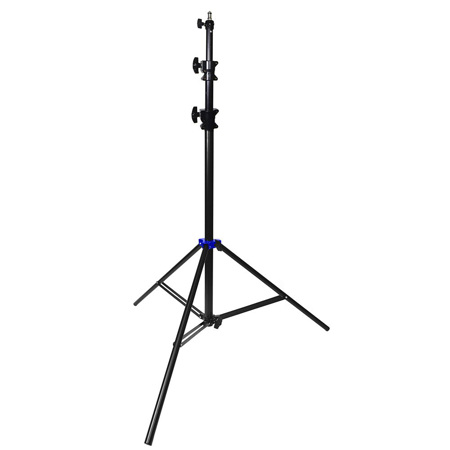 Savage 10' 3-Section Heavy Duty Air-Cushioned Light Stand, Black
