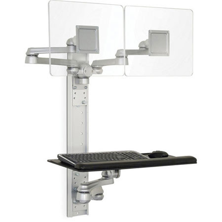 Savage Tech Table Double Monitor Wall Mount