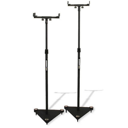 Samson MS100 Studio Monitor Speaker Stands, 50" Max Height, Pair
