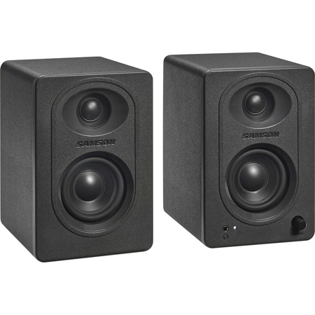Samson MediaOne MX3BT 3" 80W 2-Way Bluetooth Active Studio Monitor, Pair