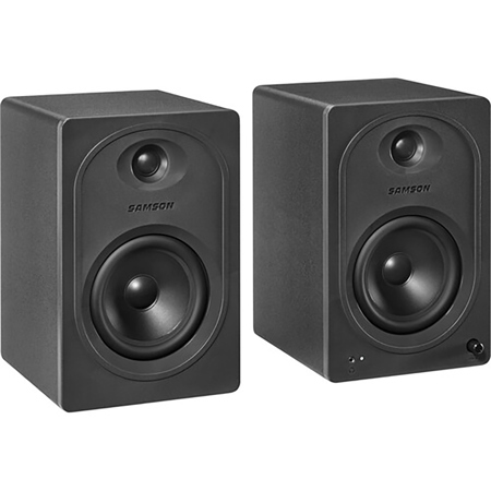 Samson MediaOne MX5BT 5.25" 80W 2-Way Bluetooth Active Studio Monitor, Pair