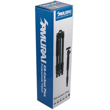 Samurai XR-Carbon Plus 4-Section Carbon Fiber Tripod with Ball Head