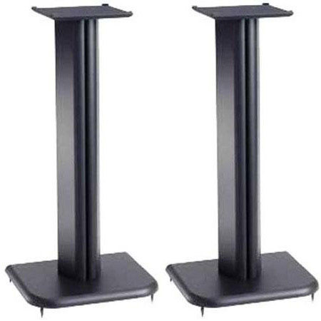 Sanus Systems BF24B 24" MDF Construction Speaker Stand, Black, Pair