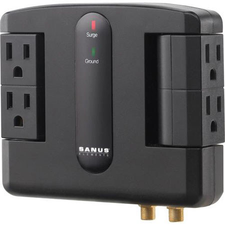 Sanus System ELM203 Low-Profile Surge Protector
