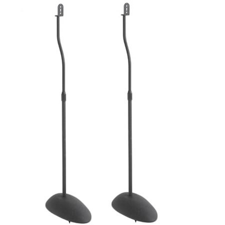 Sanus Systems HTB3 Adjustable Height Floor Stand for Satellite Speakers - Pair