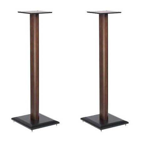 Sanus Systems NF36-MO1 Natural Foundations 36" Speaker Stand, Pair, Mocha/Black