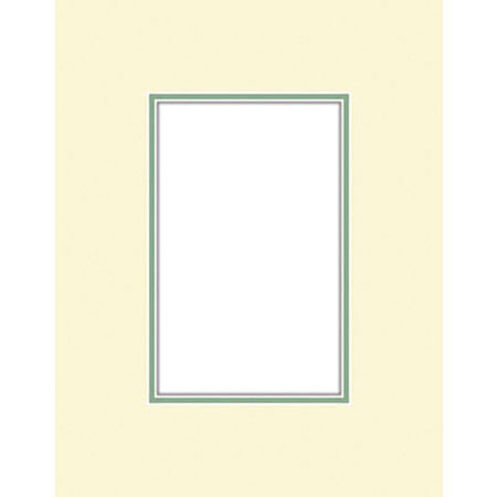Savage ProMatte Double 16x20in Photo Mat Ivory/Zucchini