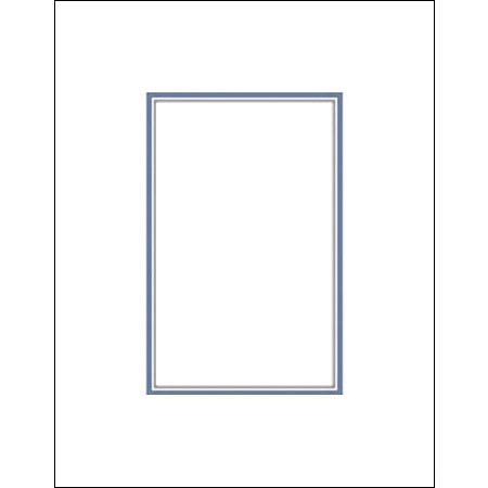 Savage ProMatte Double 16x20in Photo Mat White/Blue