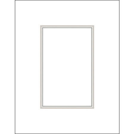 Savage ProMatte Double 16x20in Photo Mat White/OffWhite