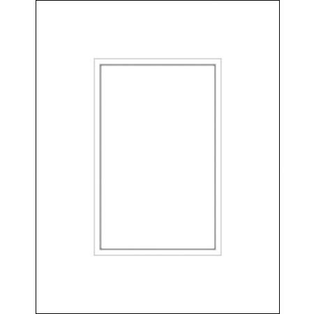 Savage ProMatte Double 5x7in Photo Mat White/White