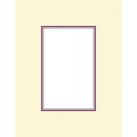 Savage 65281006 ProMatte 8x10in Photo Mat Ivory/Merlot