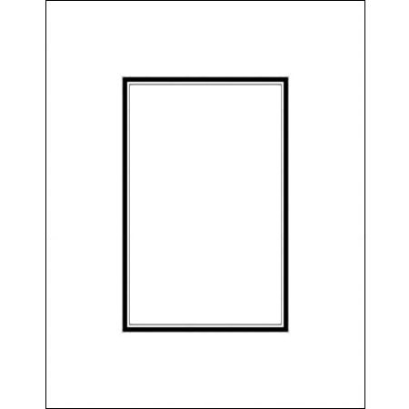Savage 65328469 ProMatte 8x10in Photo Mat White/Black