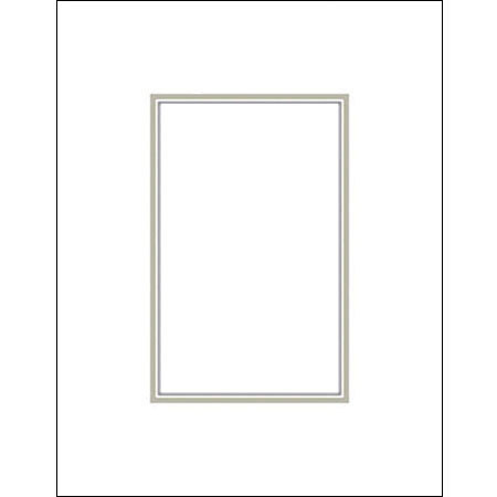 Savage 65328490 ProMatte 8x10in Photo Mat White/Silver