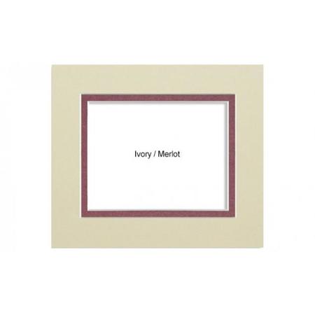 Savage 6281006 ProMatte 8x10in Photo Mat Ivory/Merlot