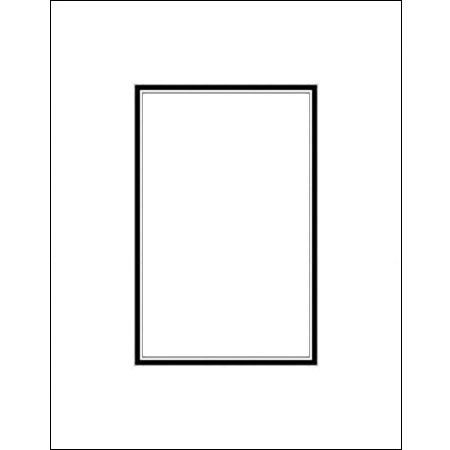 Savage 6328469 ProMatte 8x10in Photo Mat White/Black