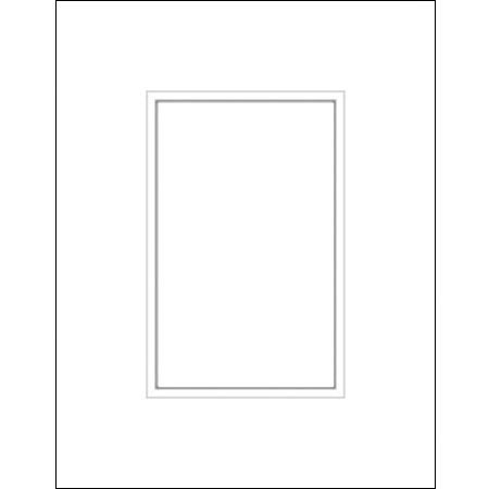 Savage 6328328 ProMatte 8x10in Photo Mat White/White