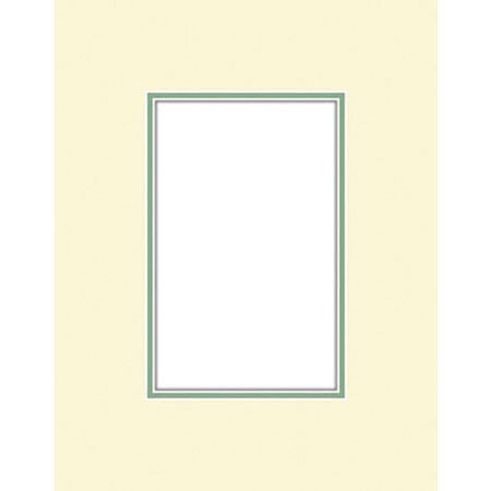 Savage ProMatte Double 11x14in Photo Mat Ivory/Zucchini