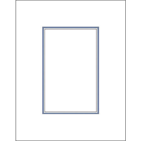 Savage ProMatte Double 11x14in Photo Mat White/Blue