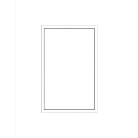 Savage ProMatte Double 11x14in Photo Mat White/White