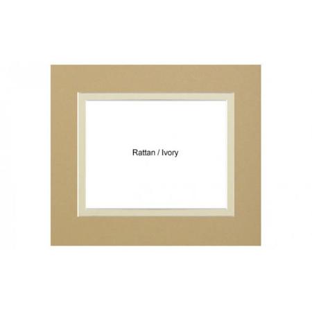Savage ProMatte Double 11x14in Photo Mat Rattan/Ivory